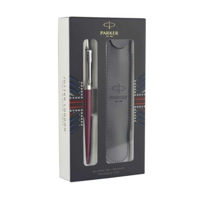 Parker Jotter Στυλό Διαρκείας Μωβ - Σετ δώρου με θήκη