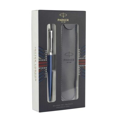 Parker Jotter Στυλό Διαρκείας Μπλε - Σετ δώρου με θήκη