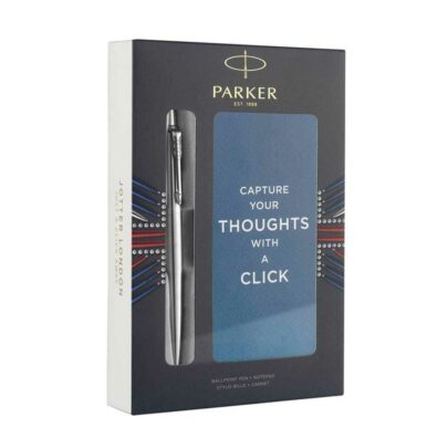 Parker Jotter Stainless Steel CT - Σετ δώρου με σημειωματάριο