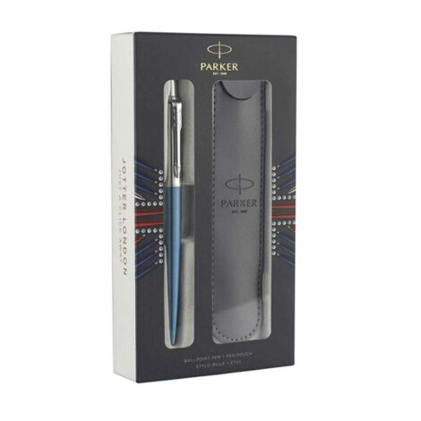 Parker Jotter Στυλό Διαρκείας Μπλε Ανοιχτό - Σετ δώρου με θήκη