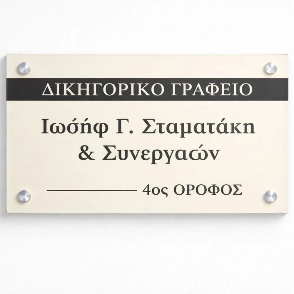 Plexiglass Ταμπέλα με Εκτύπωση - Image 3